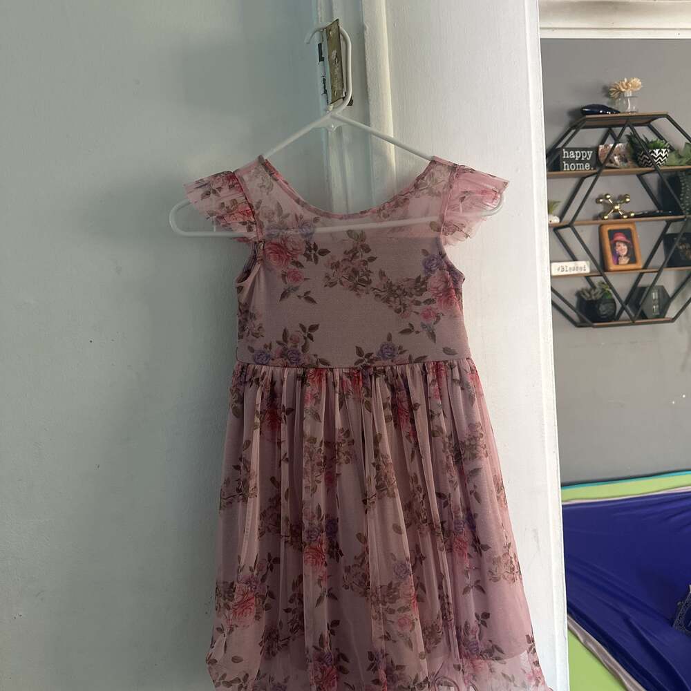 Rare Editions Little Girls Short Sleeve Dress Size 6